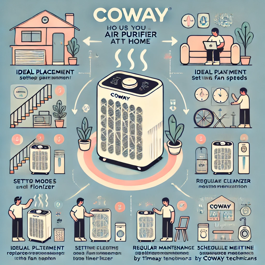 cara menggunakan air purifier Coway