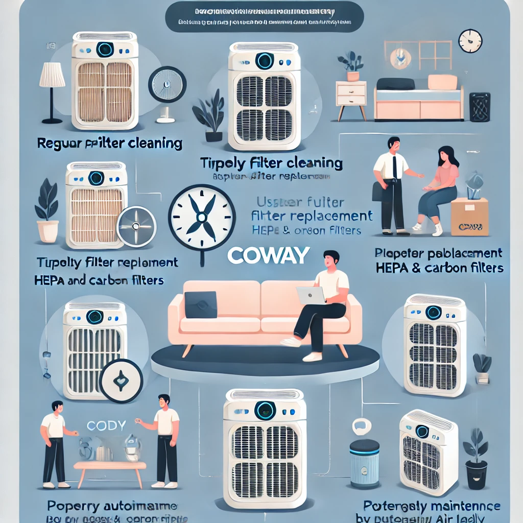 cara merawat air purifier Coway