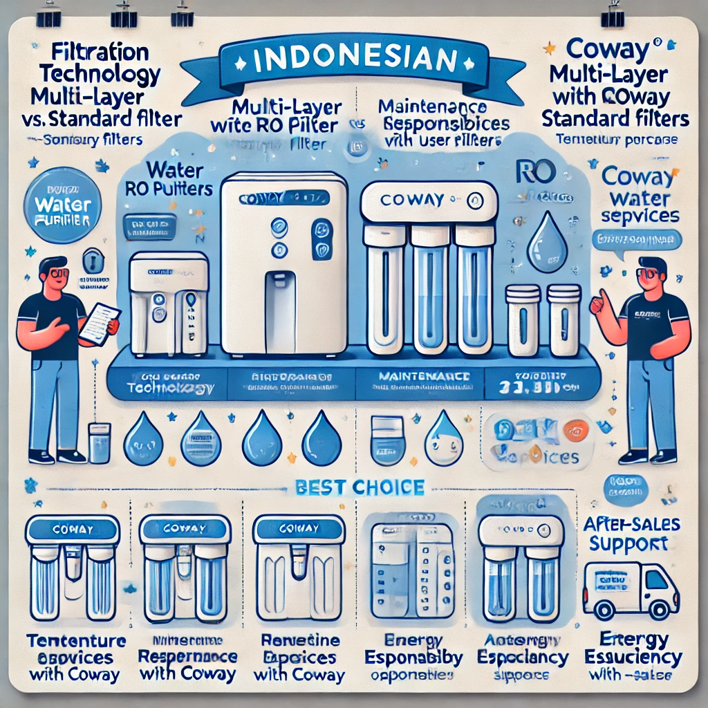 water purifier Coway vs merek lain